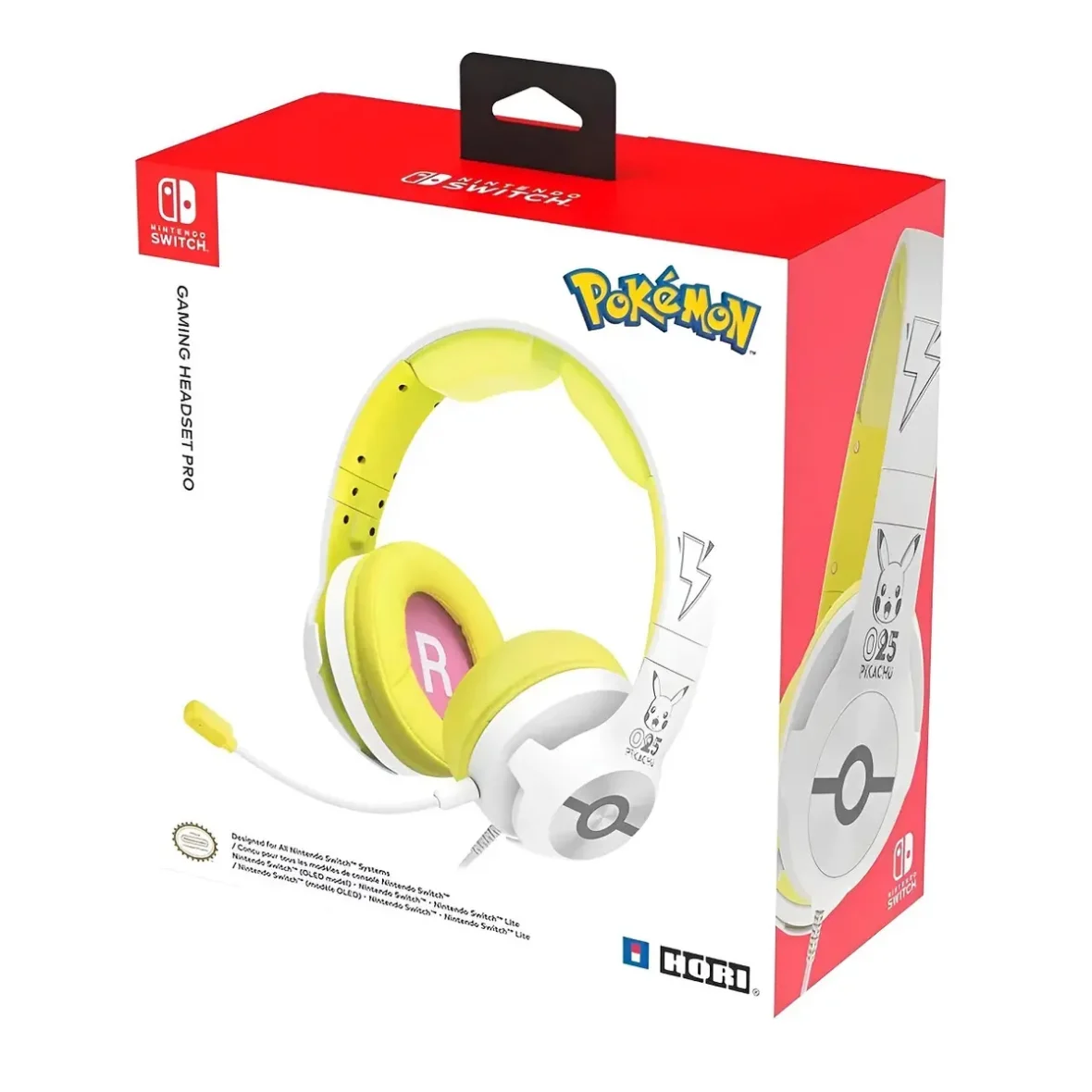 Audifono Gamer Hori Pro Pokemon Pikachu Cool (Color Blanco)