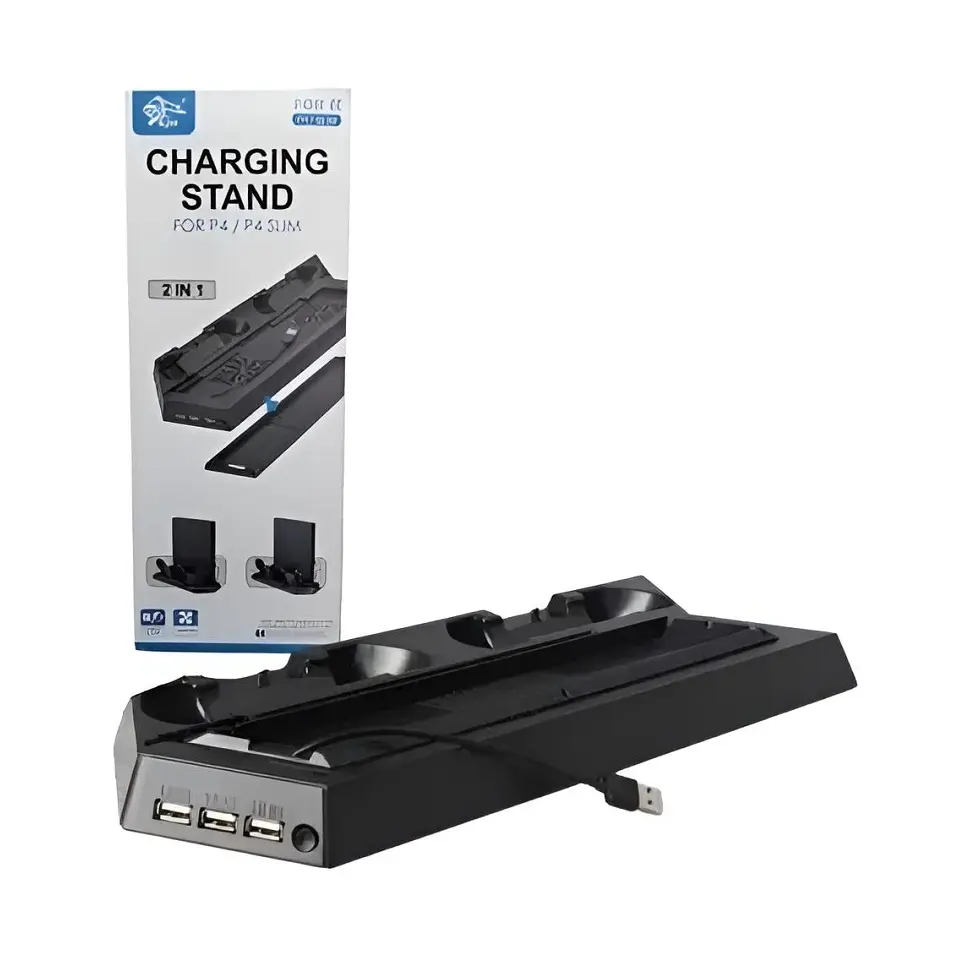 Base Con Ventilador Para PS4 Fat Y Slim