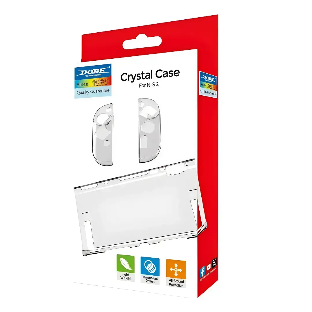 Carcasa Protectora Dobe Transparente Para Switch 2