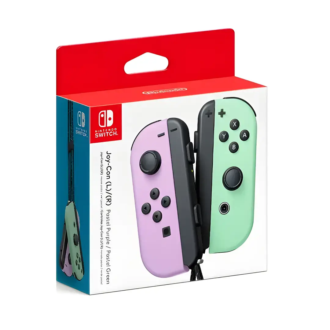 Joy Con (LR) Morado Pastel y Verde Pastel