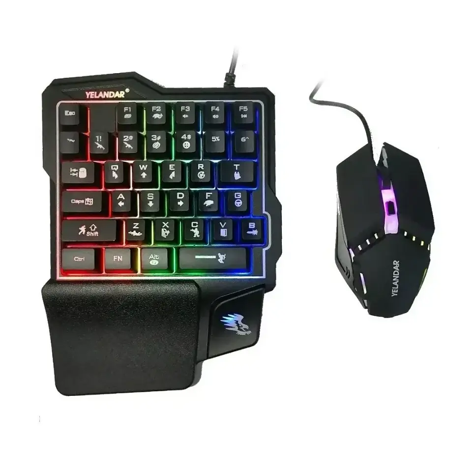 Kit De Teclado Y Mouse Con Rgb