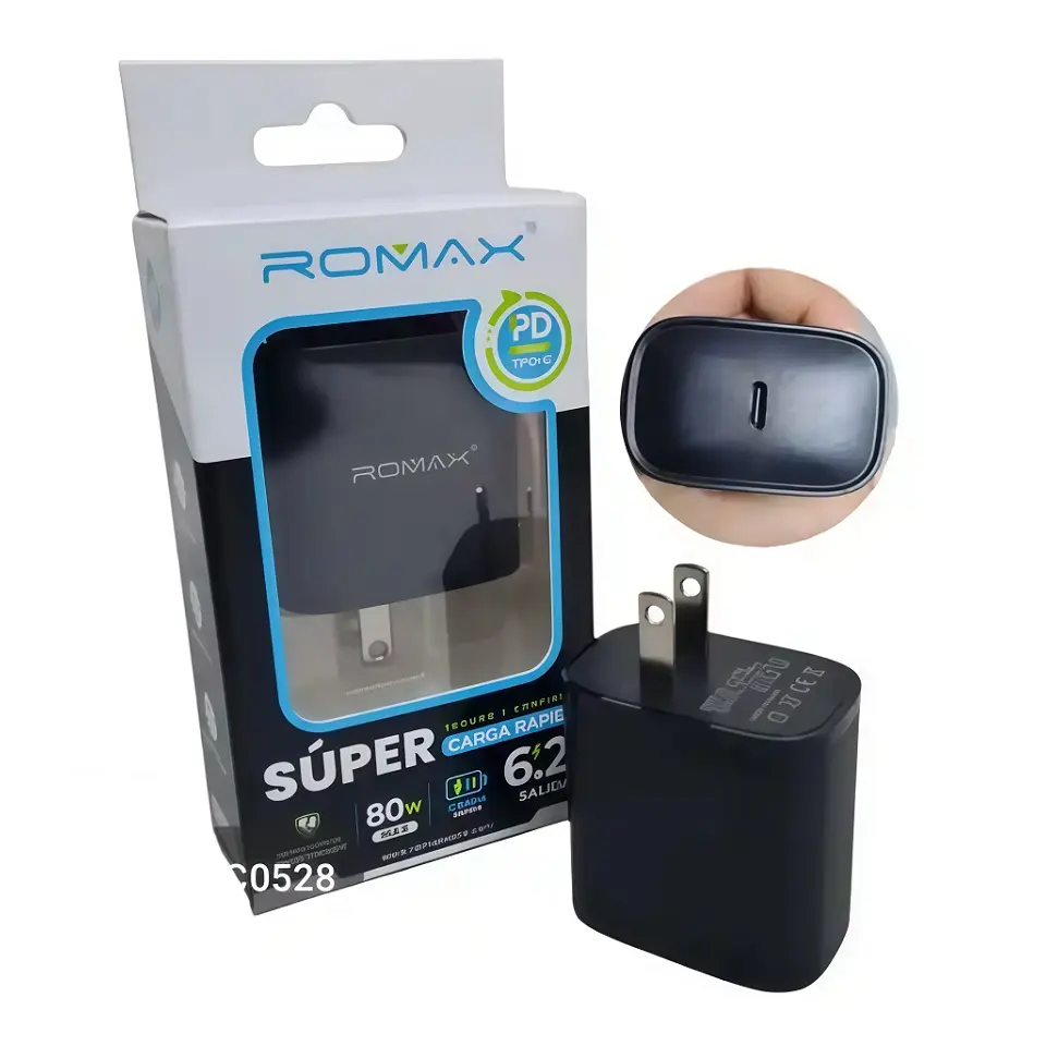 Cargador Tipo C Carga Rapida 6.2a 80w Romax